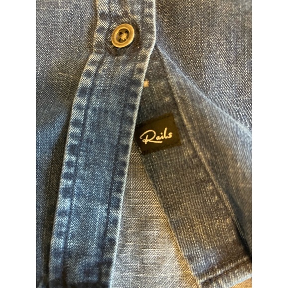 Anthropologie Rails Rosalee Tie Chambray Top - Picture 6 of 9